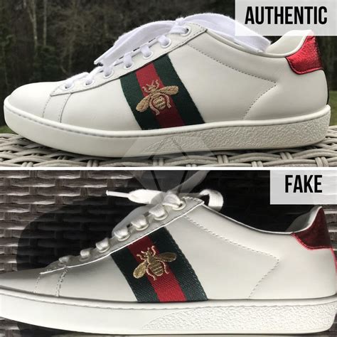 gucci ace sneakers real vs fake|gucci knock off heels.